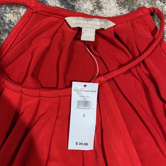 NWT Banana Republic Red Dress Top Size Small - Picture 3 of 3
